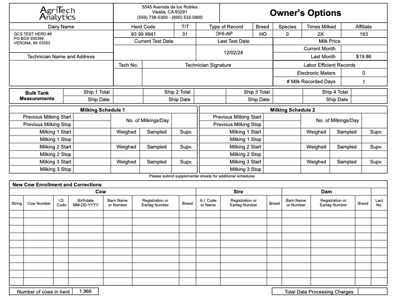 Owner's Option Sample